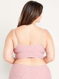 View large product image 8 of 8. Longline Waffle Bralette