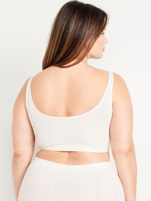 Image number 8 showing, Seamless Cable-Knit Bralette