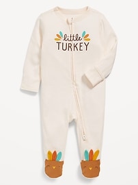 View large product image 3 of 3. 2-Way-Zip Sleep &amp; Play Footed One-Piece for Baby