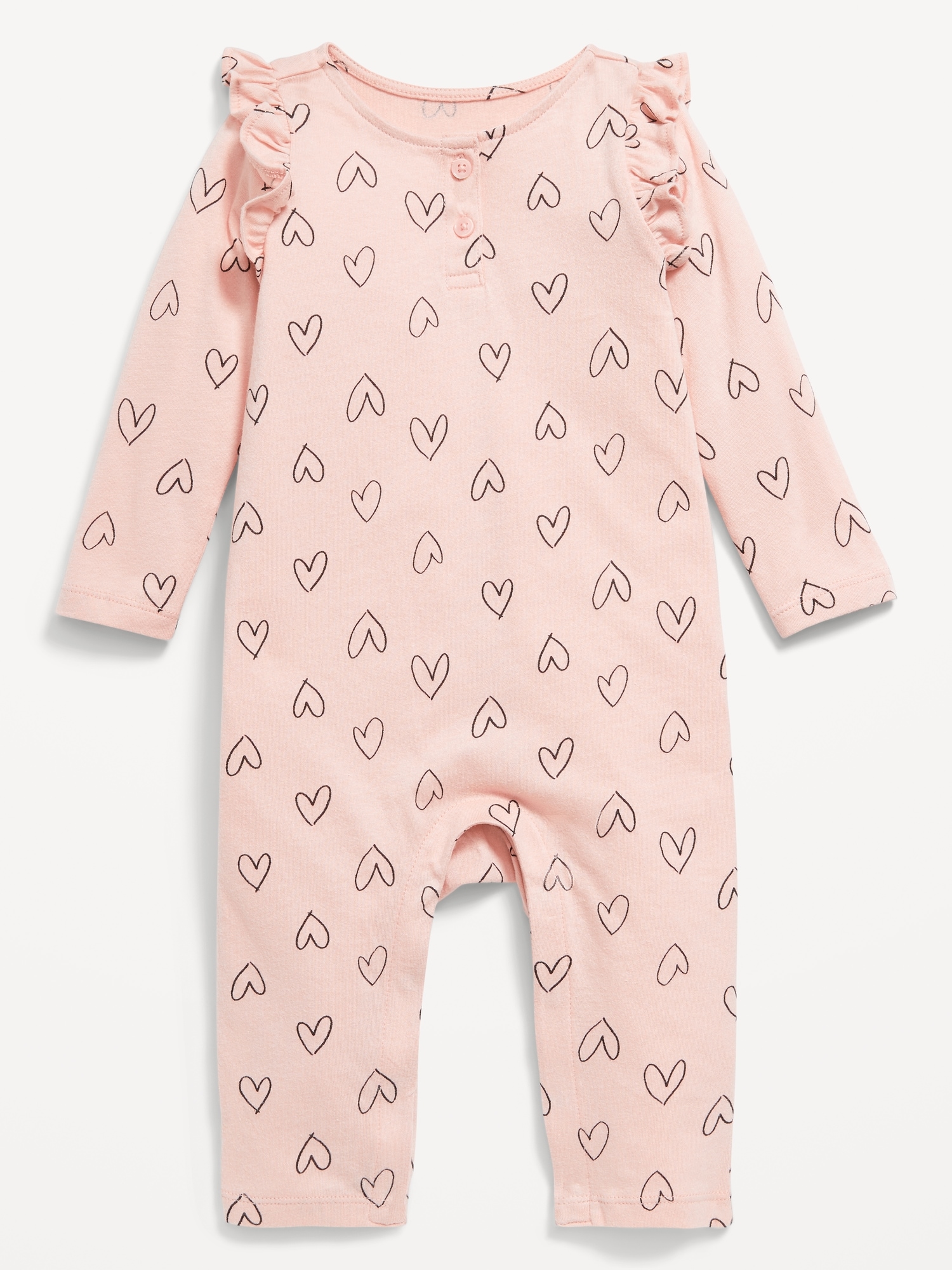 Printed Ruffle-Trim Jumpsuit for Baby | Old Navy