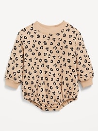 View large product image 3 of 3. Printed Long-Sleeve One-Piece Romper for Baby