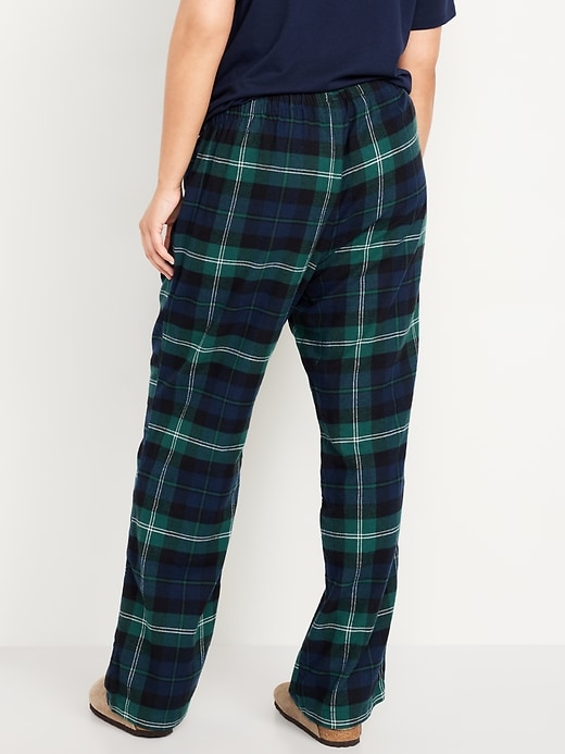 Image number 6 showing, Mid-Rise Flannel Pajama Pants for Women