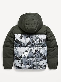 View large product image 3 of 3. Water-Resistant Quilted Puffer Jacket for Boys