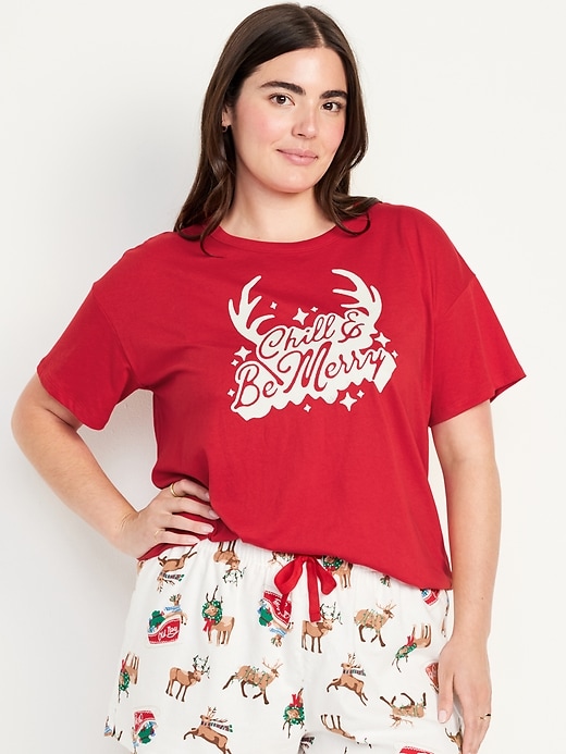 Image number 3 showing, Matching Holiday-Graphic T-Shirt