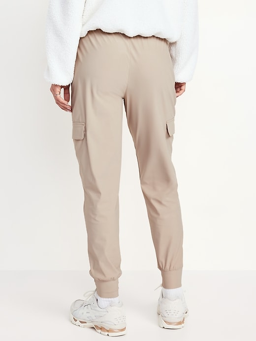 Image number 8 showing, High-Waisted SleekTech Cargo Joggers