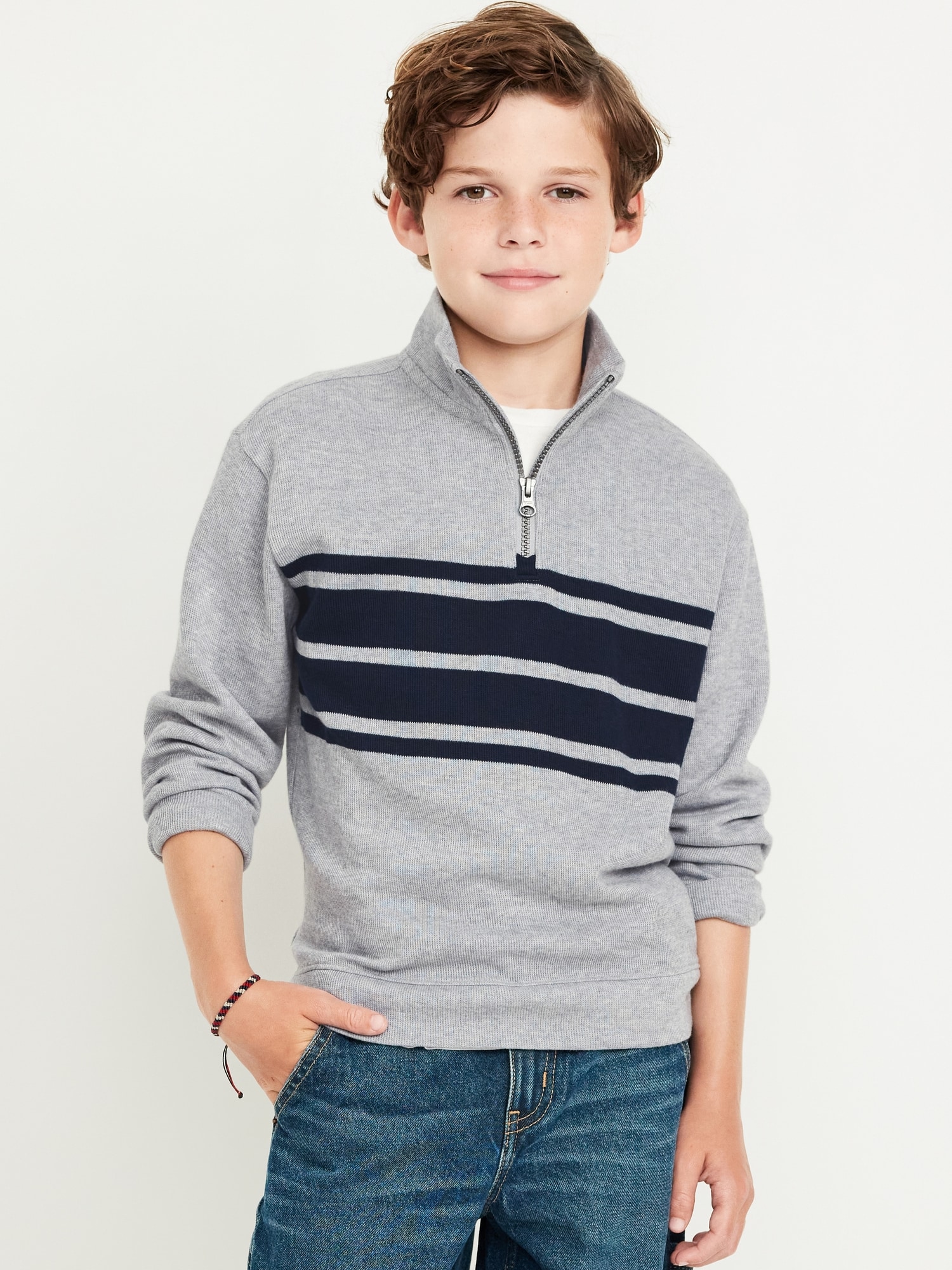 Boys half zip sweatshirt on sale