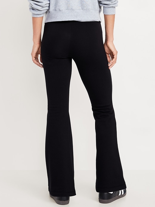 Image number 5 showing, High-Waisted Fleece-Lined Flare Leggings