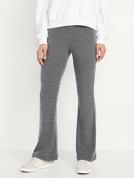 Image number 1 showing, High-Waisted Brushed Flare Leggings