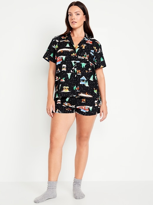 Image number 5 showing, Flannel Pajama Short Set