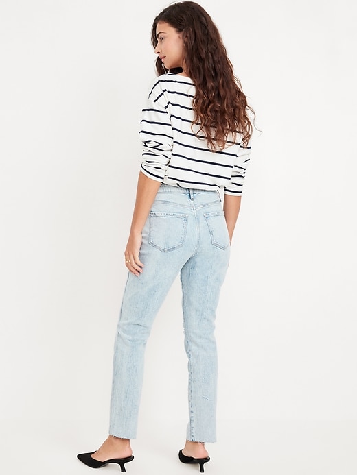 High-Waisted Vintage Slim Jeans