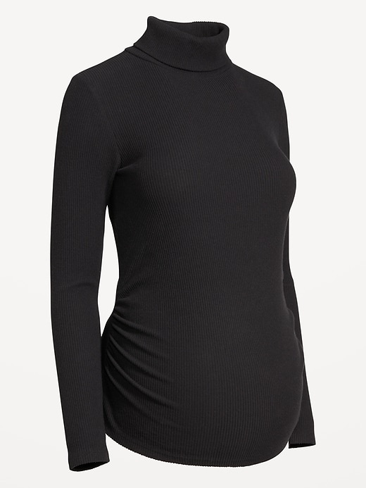 Image number 2 showing, Maternity Ribbed Turtleneck