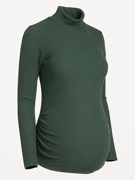 Image number 8 showing, Maternity Ribbed Turtleneck