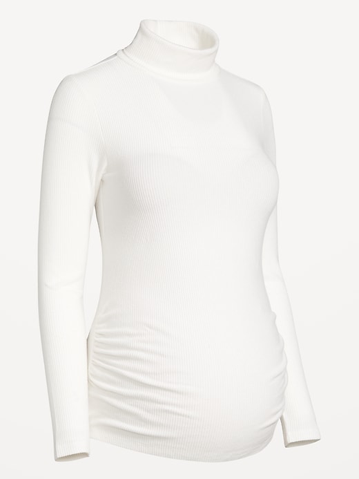 Image number 4 showing, Maternity Ribbed Turtleneck