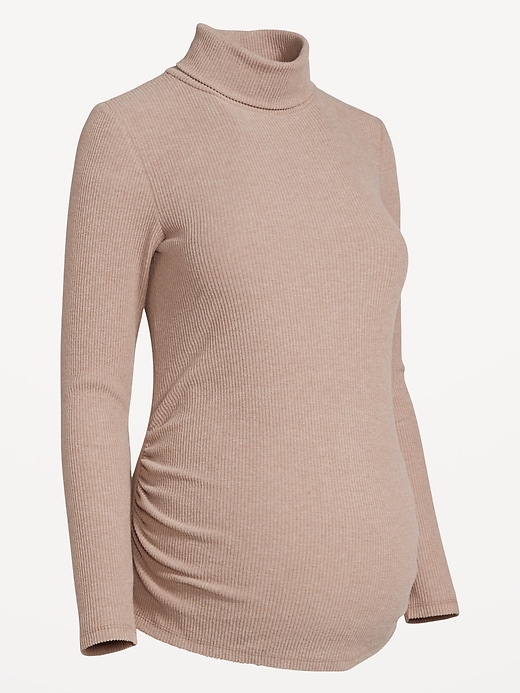 Image number 2 showing, Maternity Ribbed Turtleneck