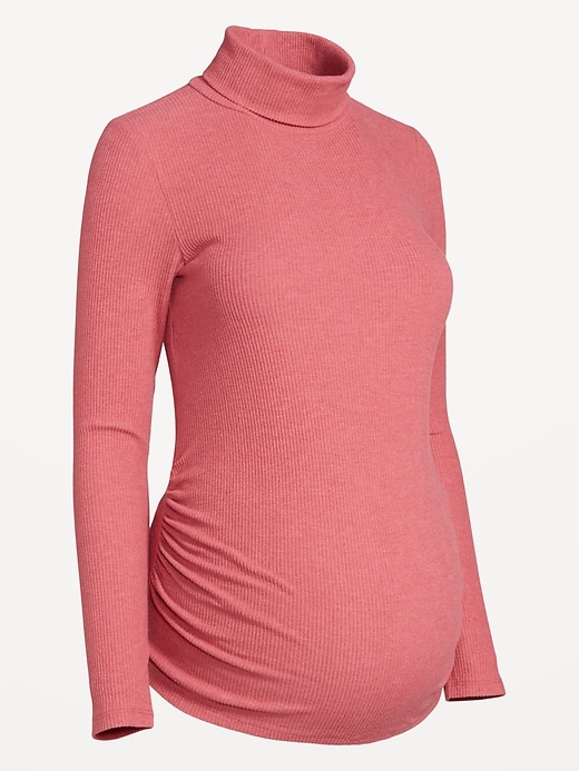 Image number 6 showing, Maternity Ribbed Turtleneck