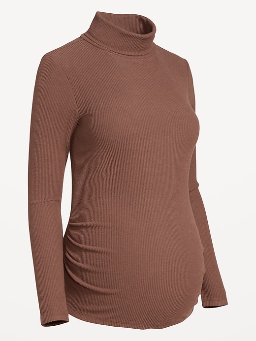 Image number 5 showing, Maternity Ribbed Turtleneck