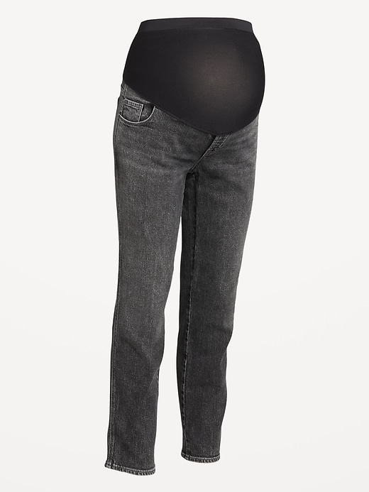 Image number 8 showing, Maternity Full-Panel Vintage Slim Jeans