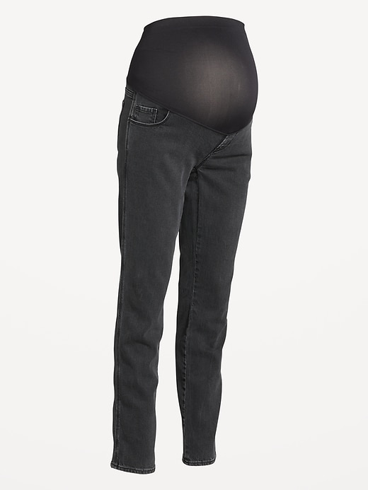 Image number 8 showing, Maternity Full-Panel Vintage Slim Jeans