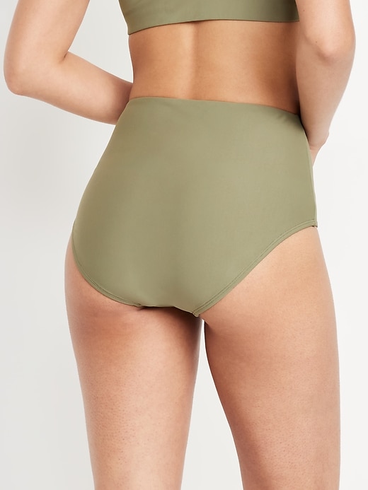 Image number 2 showing, High-Waisted French-Cut Bikini Swim Bottoms