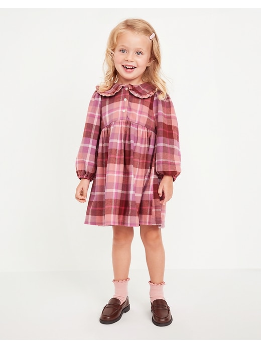 Old navy plaid dress toddler on sale