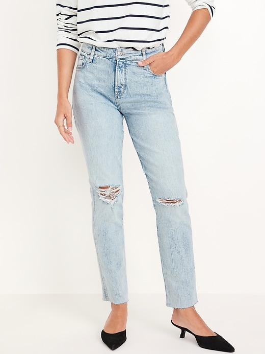 Image number 2 showing, High-Waisted Vintage Slim Jeans