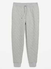 View large product image 4 of 4. Loose Quilted Fleece Joggers