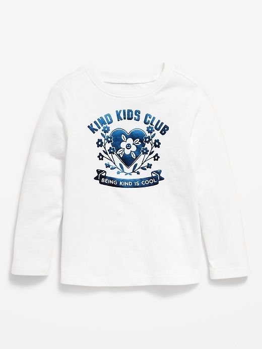 View large product image 1 of 1. Long-Sleeve Graphic T-Shirt for Toddler Girls