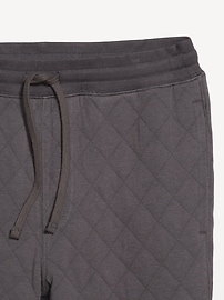 View large product image 3 of 4. Loose Quilted Fleece Joggers