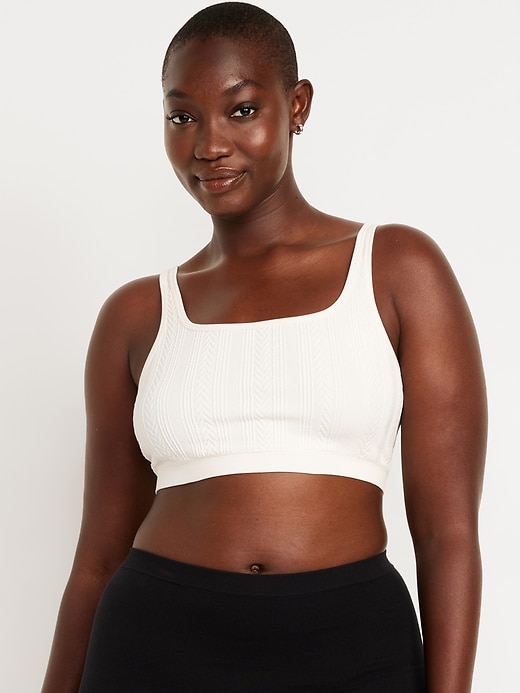 Image number 5 showing, Seamless Cable-Knit Bralette
