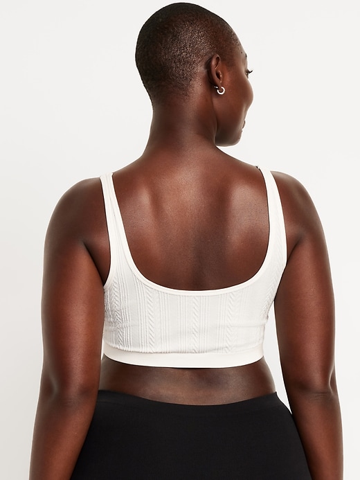 Image number 6 showing, Seamless Cable-Knit Bralette