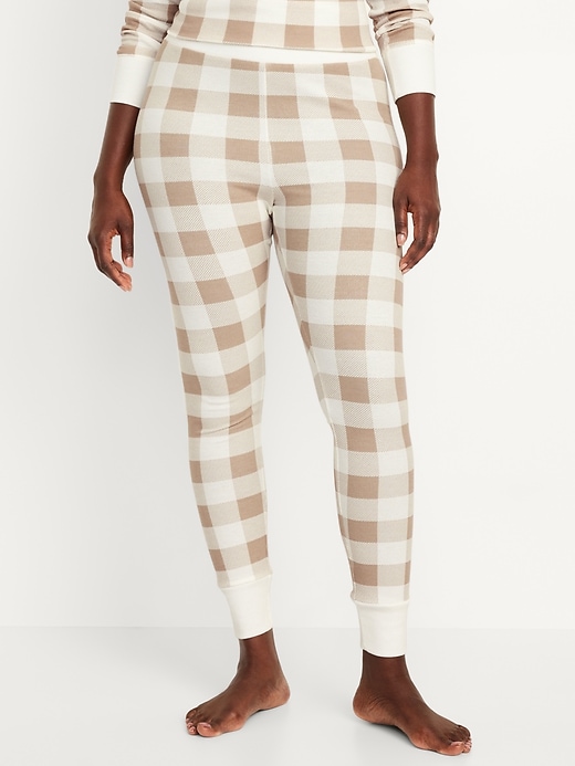 Patterned thermal leggings hotsell