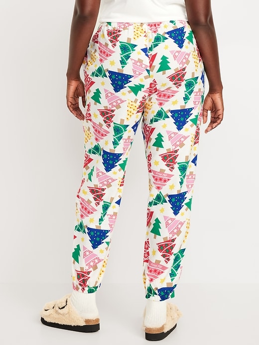 Image number 6 showing, High-Waisted Flannel Pajama Joggers