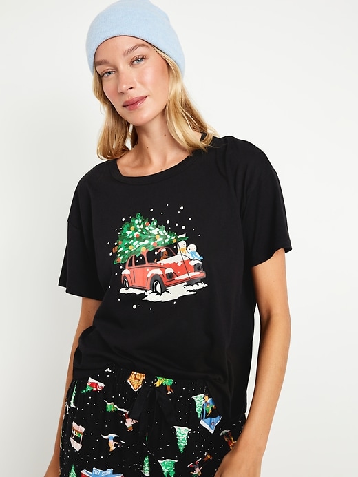 Image number 3 showing, Matching Holiday-Graphic T-Shirt