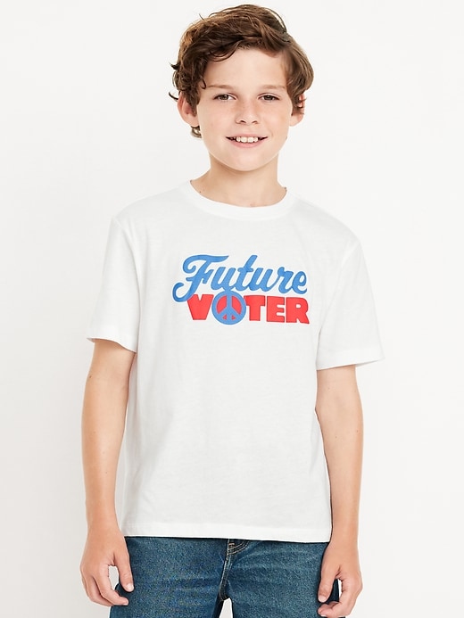 View large product image 1 of 4. Old Navy x Rock the Vote Gender-Neutral T-Shirt for Kids