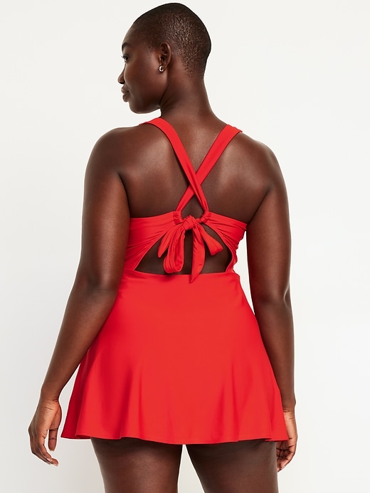 Image number 6 showing, V-Neck Swim Dress