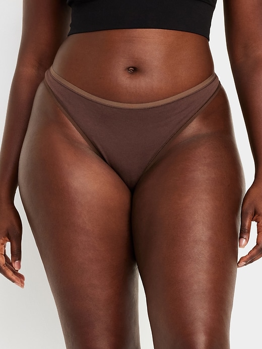 Image number 5 showing, Low-Rise Everyday Cotton Thong