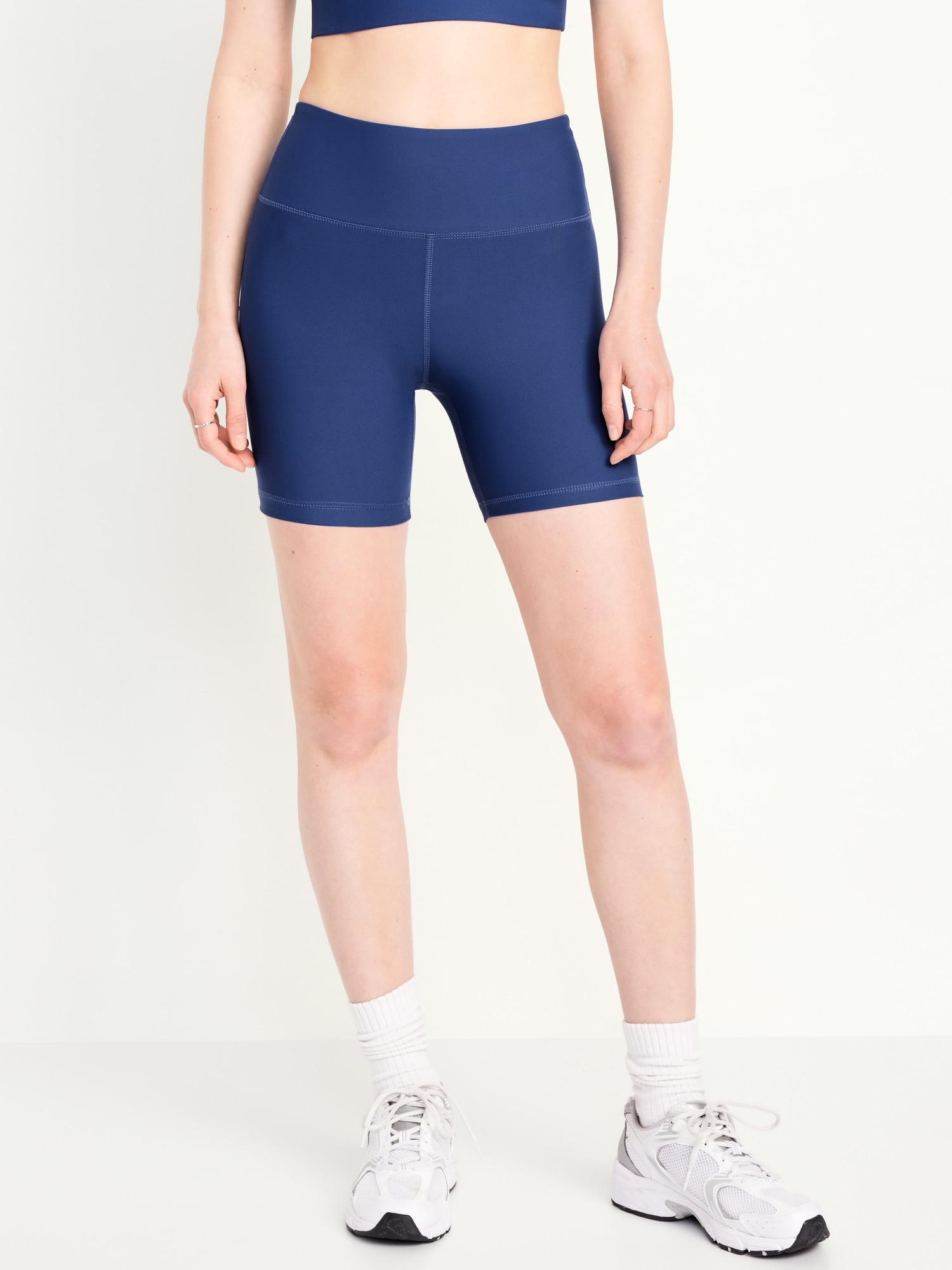 High-Waisted PowerSoft Biker Shorts -- 6-inch inseam