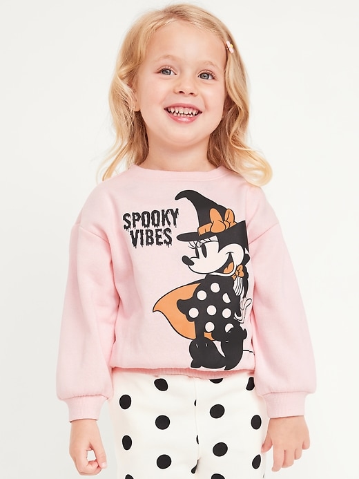 View large product image 1 of 3. Disney© Minnie Mouse Graphic Sweatshirt for Toddler Girls