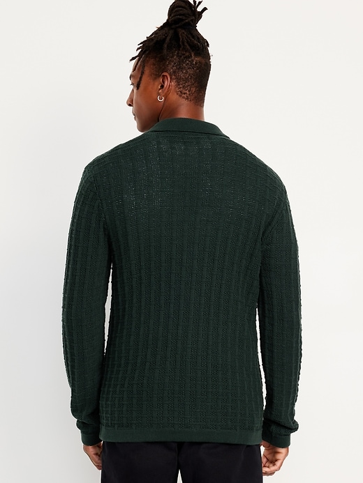 Image number 2 showing, Textured Button-Down Sweater