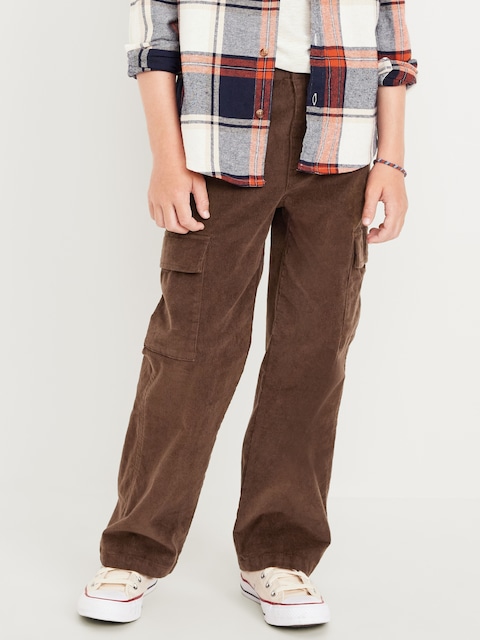 Baggy Corduroy Cargo Pants for Boys
