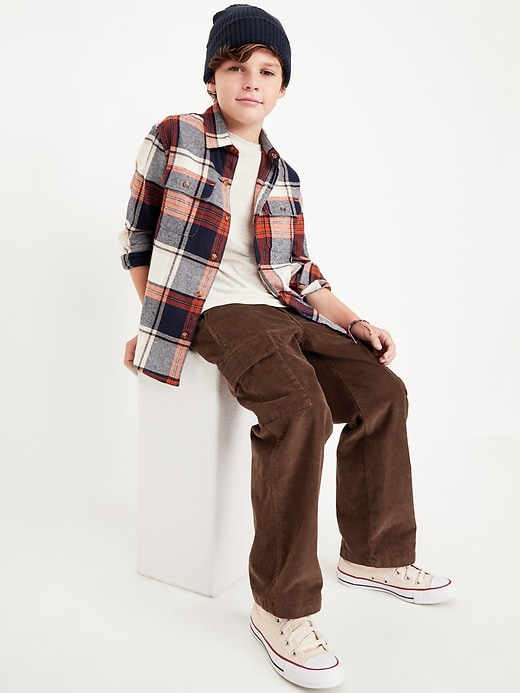 Image number 3 showing, Baggy Corduroy Cargo Pants for Boys
