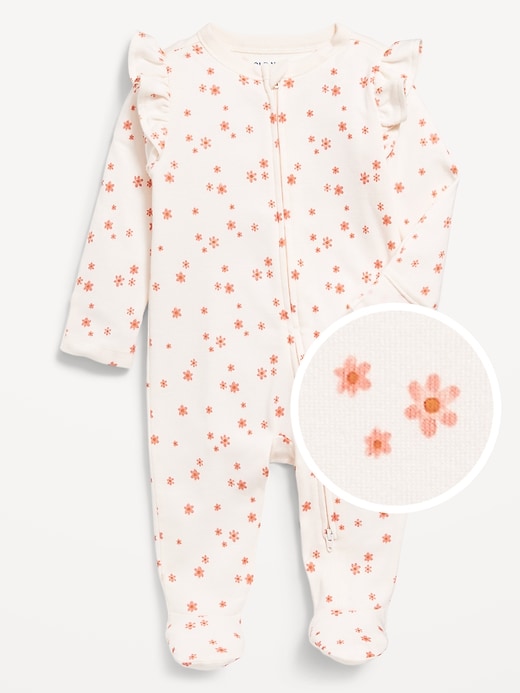 View large product image 2 of 3. 2-Way-Zip Printed Sleep &amp; Play Footed One-Piece for Baby