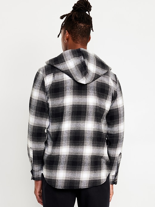 Image number 8 showing, Hooded Flannel Shirt