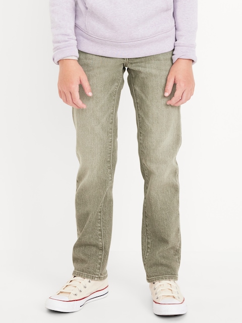 Slim 360° Stretch Jeans for Boys - Green Tint