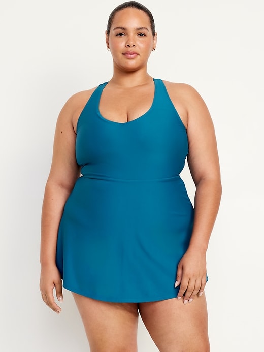 Image number 7 showing, V-Neck Swim Dress