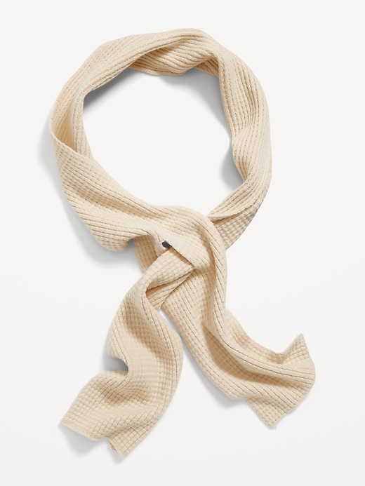 View large product image 1 of 1. Gender-Neutral Thermal-Knit Scarf for Kids