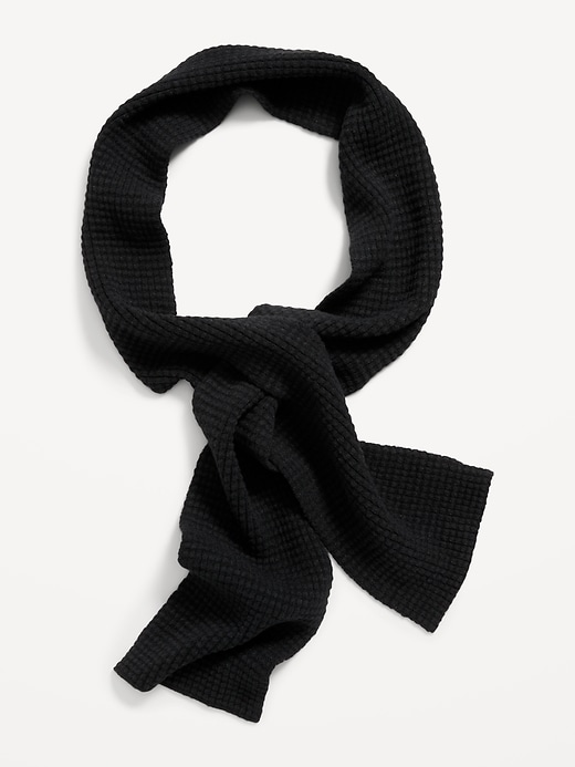 View large product image 1 of 1. Gender-Neutral Thermal-Knit Scarf for Kids