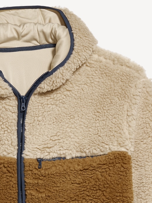 Image number 8 showing, Hooded Sherpa Zip Jacket