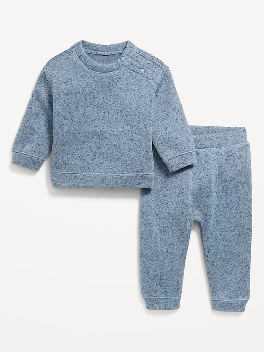 View large product image 1 of 3. Long-Sleeve Sweater-Fleece Sweater and Pants Set for Baby