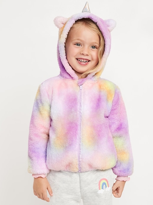 View large product image 1 of 4. Critter Hooded Jacket for Toddler Girls